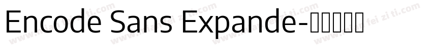 Encode Sans Expande字体转换